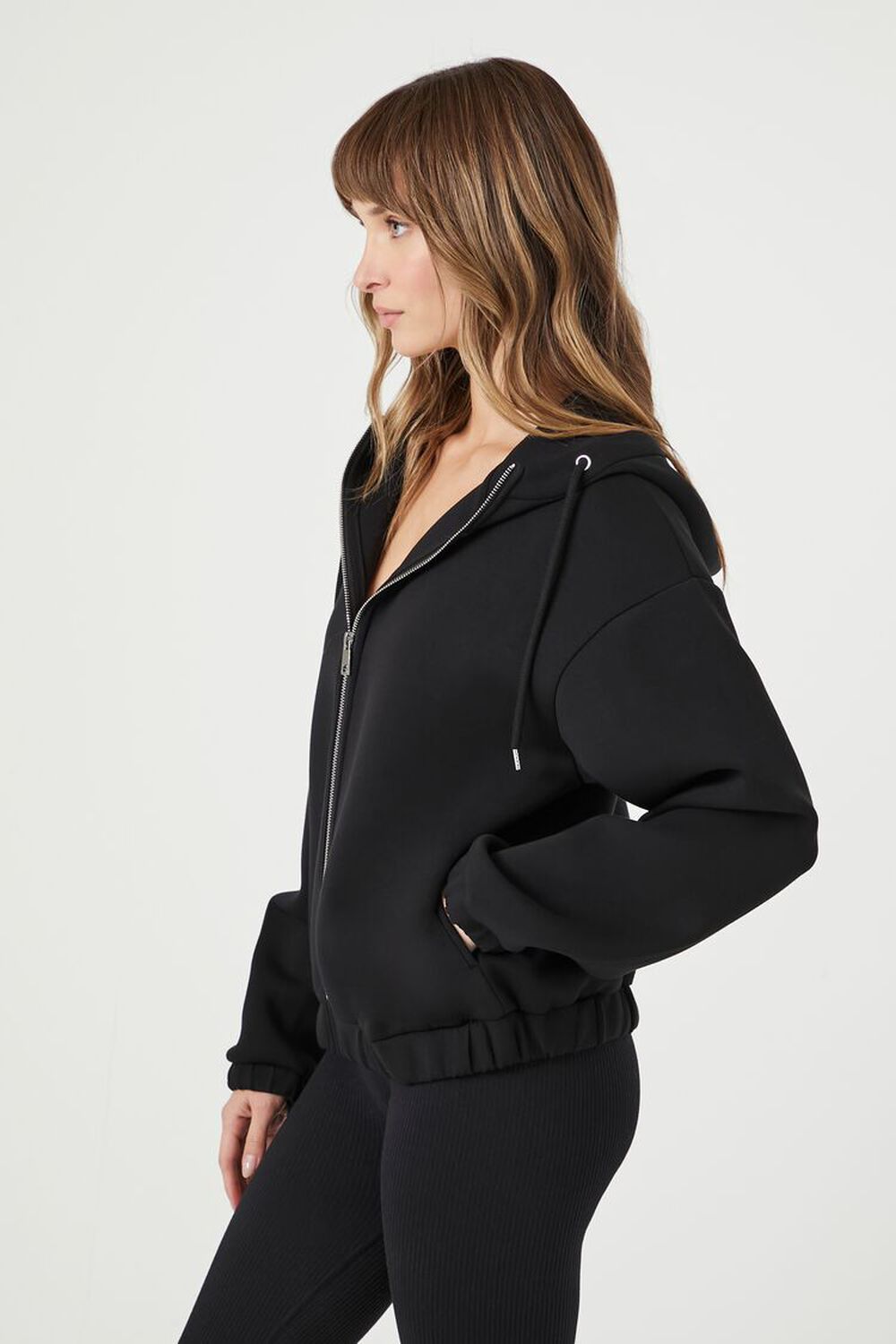 Scuba Knit Zip-Up Hoodie